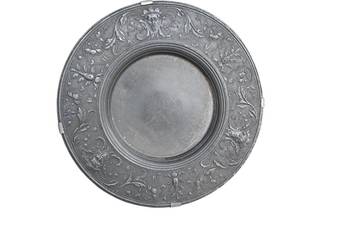 Stary ozdobny talerz / patera do zawieszenia XVIII/XIX wiek unikat rarytas