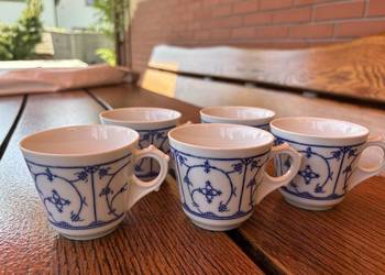 Porcelanowe filiżanki Jäger Eisenberg . original Blau Saks 5 szt