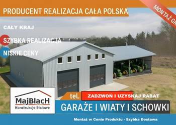 Garaż Blaszany w kształcie litery L |Blaszak| Wiata |Hala -  Maj-BlacH