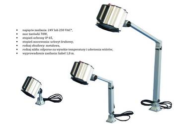 Lampy halogenowe do obrabiarek, lampy maszynowe