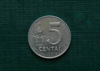LITWA - 5 centów, 1991r.