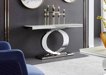 Konsola glamour do salonu Buffalo blat spiek kwarcowy