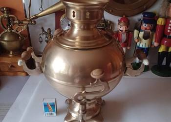 Piękny, mosiężny samowar. Kolekcja.