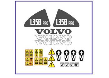 Naklejki Volvo L35B PRO Ladowarka kołowa Zestaw L35B Nalepki