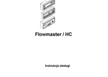Instrukcja obsługi sterownik komputer Rau Rau Flowmaster HC.