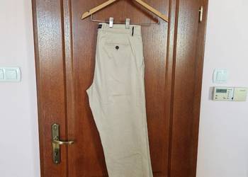 Spodnie beżowe bawełniane męskie chinosy Brax rozmiar 36 L