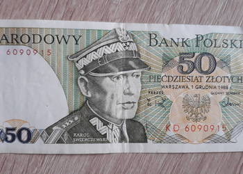 50 złotych 1 XII 1988 r seria KD #1