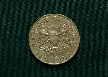 KENIA - 10 centów, 1968r