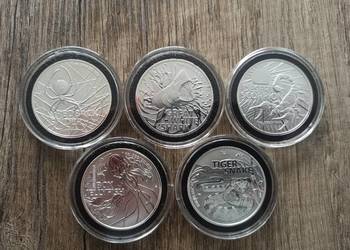 Srebrne monety Najniebezpieczniejsze Stworzenia Australii