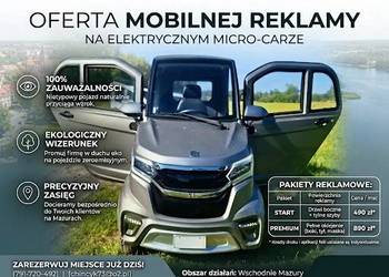 Mobilna Reklama na Pojździe Elektrycznym | Wschodnie Mazury | Eko Marketing