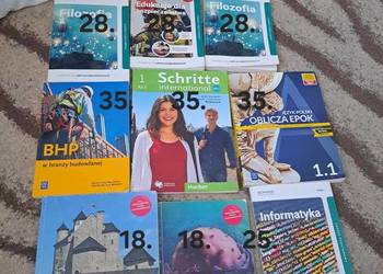 Sprzedam podręczniki dla klasy 1 technikum lub liceum