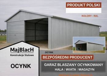 Garaż Blaszany OCYNKOWANY| Montaż Gratis | Wiata | PRODUCENT Maj-BlacH