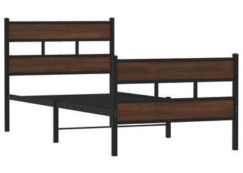 Łóżko z wezgłowiem i zanóżkiem bez materaca 90x200 cm WM-4017162