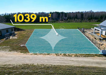 Działka budowlana 1039 m² z prądem i WZ