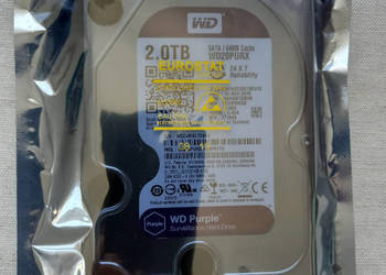 Dysk WD Purple 2TB SATA do monitoringu (mało używany)