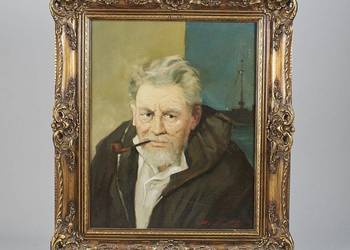 *Oryginalny* Sygnowany Stary Obraz Olejny w pięknej stylowej ramie