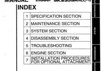 Kobelco SK235SR-1E SK235SRLC-1E SK235SRLNC-1E instrukcja naprawy