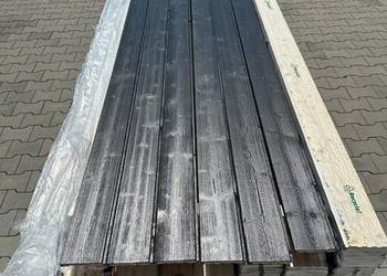 Podbitka boazeria malowana szczotkowana RAL 9005 KL. A / B 14x121mm 4,2m
