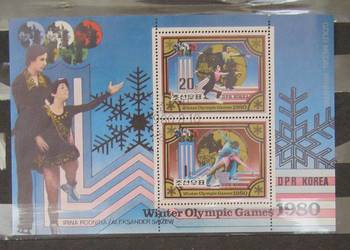 Znaczki pocztowe - Korea - Olimpiada zimowa 1980