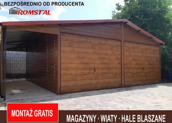 Garaż Blaszany DREWNOPODOBNY 9x6 - Garaże Blaszane - Romstal A6v5
