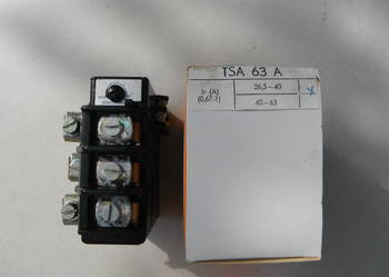 TSA 63A Przekaźnik termiczny termik zakres 26,5-40A Nowe.