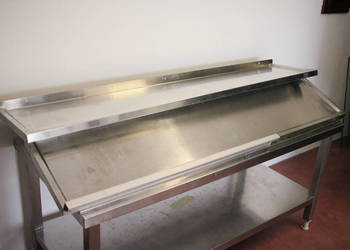 Półka nierdzewna wisząca - 150x30 cm DORA METAL