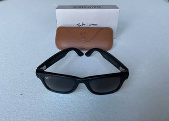 Okulary przeciwsłoneczne RAY-BAN Meta Wayfarer RW4008 Smart Matte Black Pol