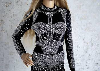 Komplet film rozmiary cyrkonie body spódniczka sylwester święta