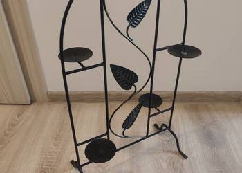 Świecznik podłogowy metalowy na 4 świece ozdobny 58 cm Rzeszów
