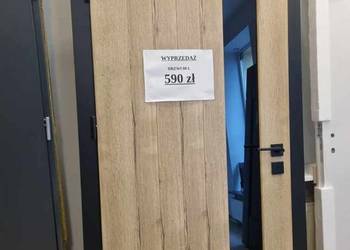 Drzwi wewnętrzne 80 L Dąb halifax/czarne