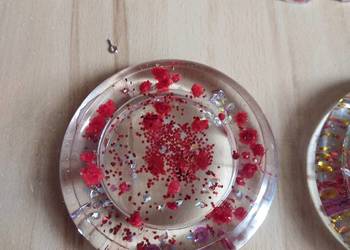 Piękna podstawka pod świeczkę z żywicy