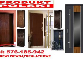 Drzwi zewnętrzne drewniane i metalowe z montażem