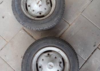 Felgi cytrynki FIAT + opony Stomil D-124 Fiat 126p Maluch