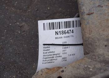 BELKA / SANKI TYŁ SKODA FABIA I