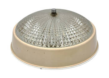 Industrialny Plafon Polam Farel – Polski Design PRL,  lata 70.
