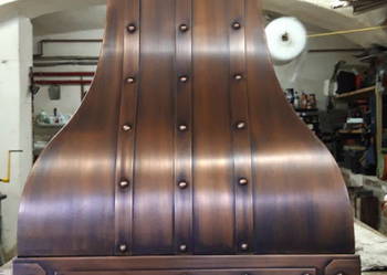 Okap kuchenny miedziany , okap miedziany copper hood