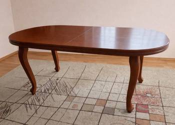 Stół rozkładany Ludvik + krzesła drewniany 160/89