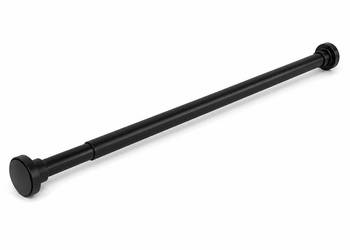 Czarny karnisz drążek 58-84,5 cm