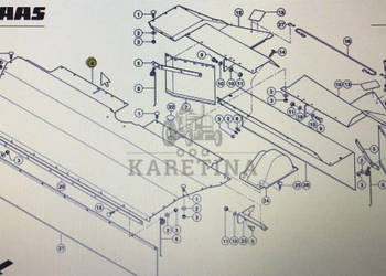 CLAAS 00 0922 988 2/CLAAS Corto blacha osłony przedniej