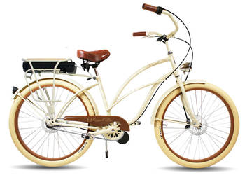 Rower ELEKTRYCZNY ebike miejski damski  26 / 28 Cruiser