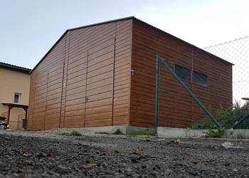 Blaszana montowana hala 8x6m – Złoty dąb