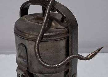 Lampa górnicza karbidowa, D 34, 14x11x23,5cm, 998g (Kolekcje, hobby, lampa)