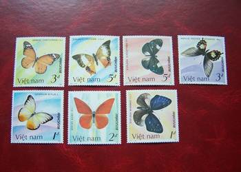 Wietnam 1986 MNH Mi. 1802/09 Fauna Owady Motyle  a