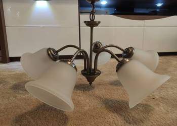 Lampa sufitowa wisząca, żyrandol pięcioramienny, LED