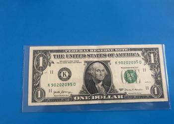 Banknot 1 dollar - blad w druku
