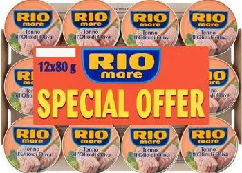 2 x 12x80g Rio Mare Tonno olio di oliva, Tuńczyk w oliwie z oliwek