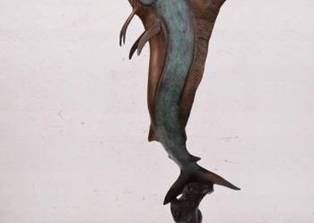Duża Figura Marlin - Ryba Żaglica Włócznik - Figura z Brązu - Dekoracja
