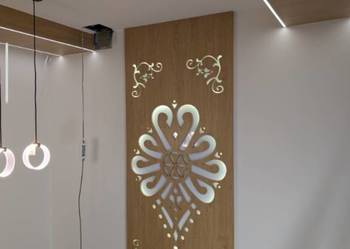 Panel Ścienny Dekoracyjny 250x125 cm | Lamele | Ozdoba Ściany | Nowoczesny