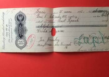 ( 1529 ) Weksel Wystawiony W Łomży 26