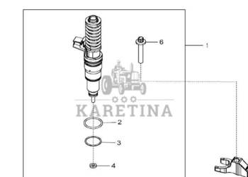 John Deere 9470RX - Zespół wtryskiwacza elektr. RE560656 (Silnik)